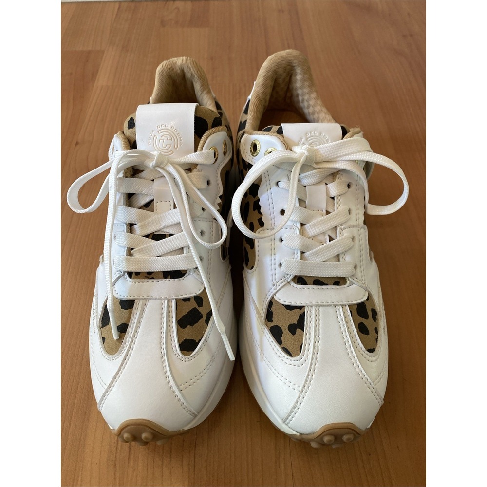Duca Del Cosma Aviva Spikeless Waterproof Golf Shoes White Leopard Women's 6.5 - Picture 2 of 10